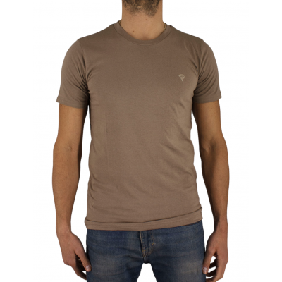 t-shirt marron manches courtes homme Bill Tornade