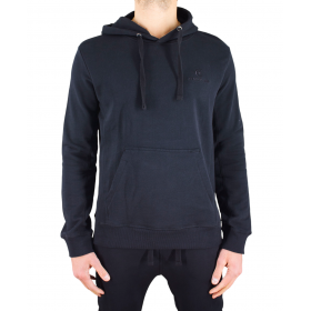 Sweat-shirt logo à capuche sweat-shirt noir cerruti 1881