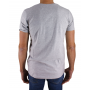 Kurzarm-T-Shirt V-Ausschnitt-Logo Relief