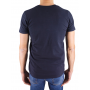 Kurzarm-T-Shirt V-Ausschnitt-Logo Relief