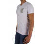 tshirt col v Gargnano cerruti blanc