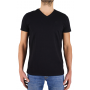 tshirt col v cerruti Aquarossa noir