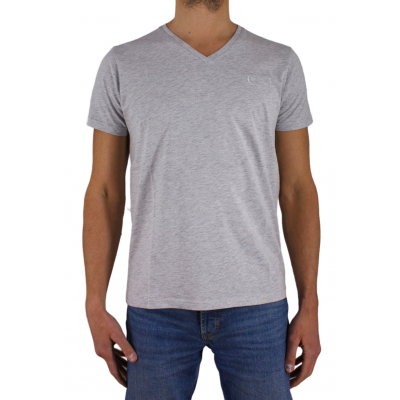 Kurzarm-T-Shirt V-Neck-gesticktes Logo Coeur