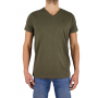 Kurzarm-T-Shirt V-Neck-gesticktes Logo Coeur