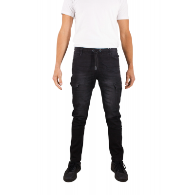 pantalon cargo chino noir homme Bill Tornade