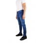 pantalon de jogging-jean bleu indigo homme Bill Tornade