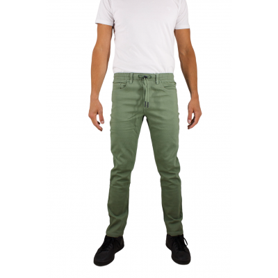 pantalon de jogging-jean kaki homme Bill Tornade