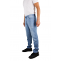 pantalon de jogging-jean bleu ciel homme Bill Tornade