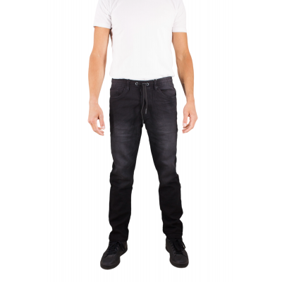 pantalon de jogging-jean noir homme Bill Tornade