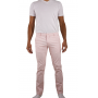 pantalon chino uni rose clair Homme Bill tornade