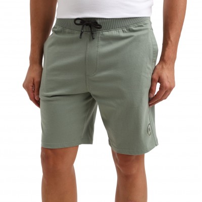 Shorts aus Baumwolle mit gesticktem Logo