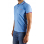 Short sleeve polo border with embroidered logo