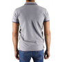 Short sleeve polo border with embroidered logo