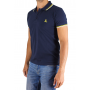 Short sleeve polo border with embroidered logo
