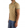 Short sleeve polo border with embroidered logo