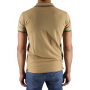 Short sleeve polo border with embroidered logo
