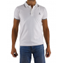 Short sleeve polo border with embroidered logo