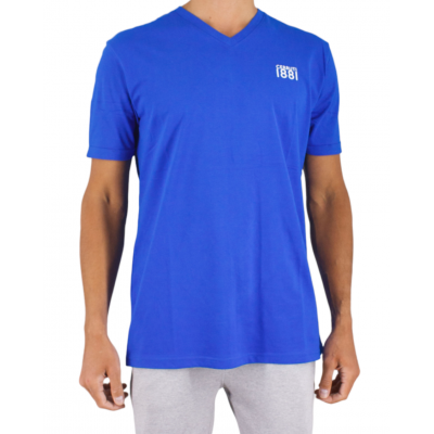 Kurzarm T-Shirt V-Ausschnitt Logo Gum