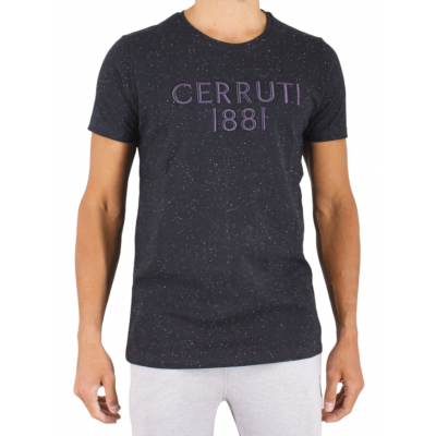 t-shirt noir ROLORATURA CERRUTI 1881