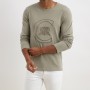 t-shirt manches longues kaki COLLEVILLE cerruti 1881