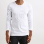 t-shirt manches longues blanc COLLEVILLE cerruti 1881