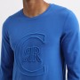 t-shirt manches longues bleu roi COLLEVILLE cerruti 1881