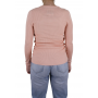 pull col v femme rose