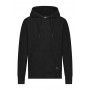 Fleece sweatshirt with hood for men