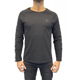 T shirt homme manches longues noires