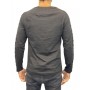 T shirt homme manches longues noires