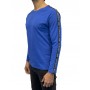 T shirt homme manches longues bleu