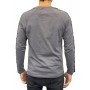 T shirt homme manches longues gris