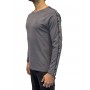 T shirt homme manches longues gris