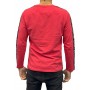 T shirt homme manches longues rouge