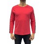 T shirt homme manches longues rouge