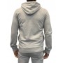 Pull à capuche pour homme gris