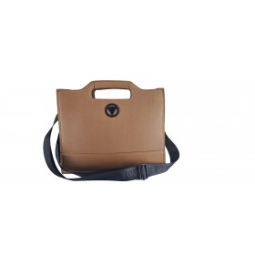 Sac ordinateur sac ordinateur marron face bandoulière