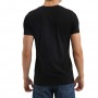 t-shirt noir manche courte dos