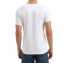 t-shirt blanc manche courte logo dos