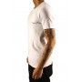 T-shirt uni manches courtes col rond petit logo