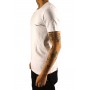 UNI manga curta t-shirt redondo Pescoço pequeno logotipo