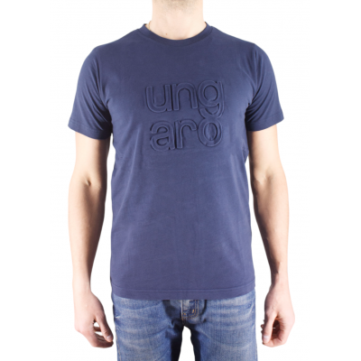 t-shirt bleu marine face