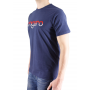 PLAIN COL CLOSE EMBROIDERED LOGO T-shirt