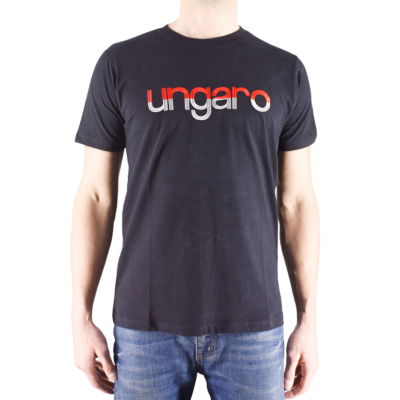 PLAIN COL CLOSE EMBROIDERED LOGO T-shirt