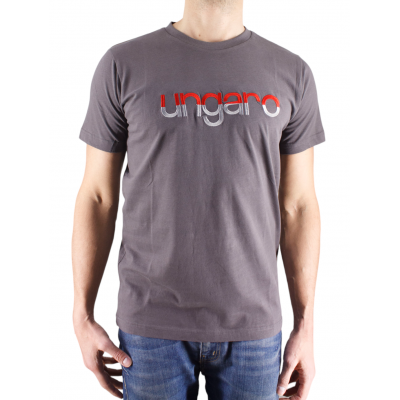 PLAIN COL CLOSE BESTICKTES LOGO T-shirt