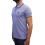 Polo bleu denim cerruti profil