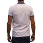 Cuello de espolón gris de manga corta