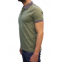 Cuello de espolón gris de manga corta
