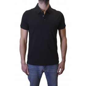 Polo manches courtes bande logo épaule Polo manches courtes bande logo épaule