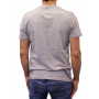 t-shirt col rond gris dos